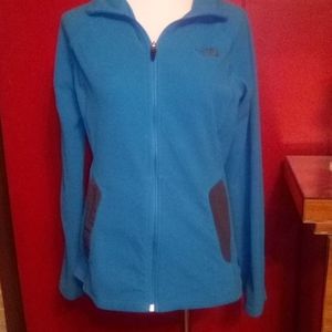 The North face dark teal/black zip-up